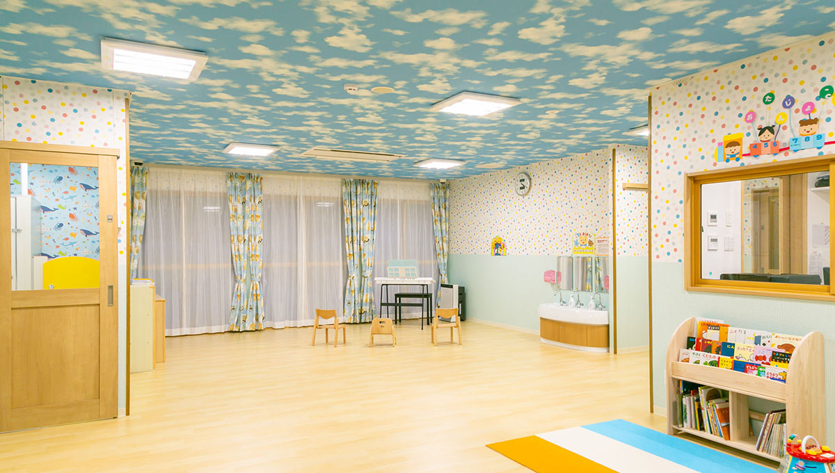 『こころキッズ』ワタキュー石狩ルーム内の様子